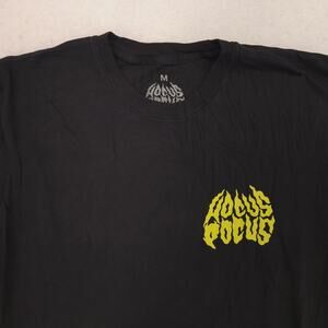 Hocus Pocus Graphic Crew Neck Long Sleeve T Shirt Mens Size Medium M Black